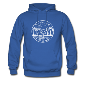 Florida Hoodie - State Design Unisex Florida Hooded Sweatshirt - royal blue