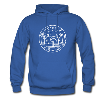 Florida Hoodie - State Design Unisex Florida Hooded Sweatshirt - royal blue