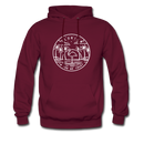 Florida Hoodie - State Design Unisex Florida Hooded Sweatshirt - burgundy