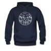 Florida Hoodie - State Design Unisex Florida Hooded Sweatshirt - navy