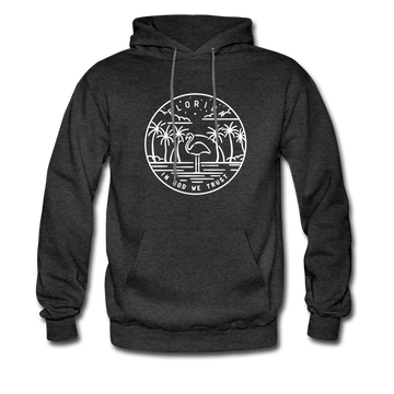 Florida Hoodie - State Design Unisex Florida Hooded Sweatshirt - charcoal gray