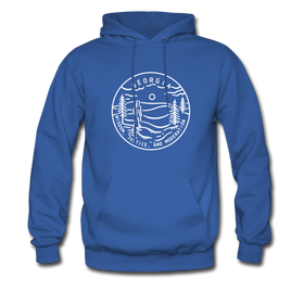 Georgia Hoodie - State Design Unisex Georgia Hooded Sweatshirt - royal blue