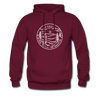 Georgia Hoodie - State Design Unisex Georgia Hooded Sweatshirt - burgundy