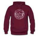 Georgia Hoodie - State Design Unisex Georgia Hooded Sweatshirt - burgundy