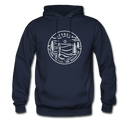 Georgia Hoodie - State Design Unisex Georgia Hooded Sweatshirt - navy