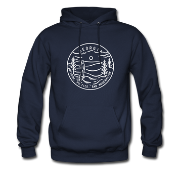 Georgia Hoodie - State Design Unisex Georgia Hooded Sweatshirt - navy
