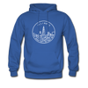 Illinois Hoodie - State Design Unisex Illinois Hooded Sweatshirt - royal blue