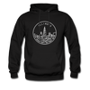 Illinois Hoodie - State Design Unisex Illinois Hooded Sweatshirt - black