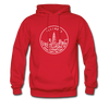 Illinois Hoodie - State Design Unisex Illinois Hooded Sweatshirt - red