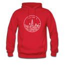 Illinois Hoodie - State Design Unisex Illinois Hooded Sweatshirt - red