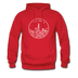 Illinois Hoodie - State Design Unisex Illinois Hooded Sweatshirt - red