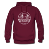 Hawaii Hoodie - State Design Unisex Hawaii Hooded Sweatshirt - burgundy