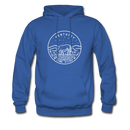 Kentucky Hoodie - State Design Unisex Kentucky Hooded Sweatshirt - royal blue