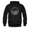 Kentucky Hoodie - State Design Unisex Kentucky Hooded Sweatshirt - black