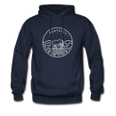 Kentucky Hoodie - State Design Unisex Kentucky Hooded Sweatshirt - navy