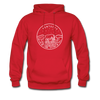 Kentucky Hoodie - State Design Unisex Kentucky Hooded Sweatshirt - red
