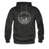 Kentucky Hoodie - State Design Unisex Kentucky Hooded Sweatshirt - charcoal gray