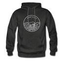Kentucky Hoodie - State Design Unisex Kentucky Hooded Sweatshirt - charcoal gray
