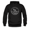 Louisiana Hoodie - State Design Unisex Louisiana Hooded Sweatshirt - black