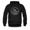 Louisiana Hoodie - State Design Unisex Louisiana Hooded Sweatshirt - black