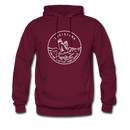 Louisiana Hoodie - State Design Unisex Louisiana Hooded Sweatshirt - burgundy