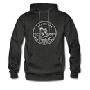 Louisiana Hoodie - State Design Unisex Louisiana Hooded Sweatshirt - charcoal gray