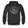 Louisiana Hoodie - State Design Unisex Louisiana Hooded Sweatshirt - charcoal gray