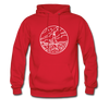 Maine Hoodie - State Design Unisex Maine Hooded Sweatshirt - red