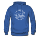 Kansas Hoodie - State Design Unisex Kansas Hooded Sweatshirt - royal blue