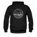 Kansas Hoodie - State Design Unisex Kansas Hooded Sweatshirt - black