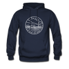 Kansas Hoodie - State Design Unisex Kansas Hooded Sweatshirt - navy