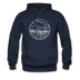 Kansas Hoodie - State Design Unisex Kansas Hooded Sweatshirt - navy