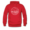 Kansas Hoodie - State Design Unisex Kansas Hooded Sweatshirt - red