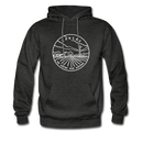 Kansas Hoodie - State Design Unisex Kansas Hooded Sweatshirt - charcoal gray