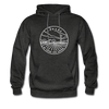 Kansas Hoodie - State Design Unisex Kansas Hooded Sweatshirt - charcoal gray