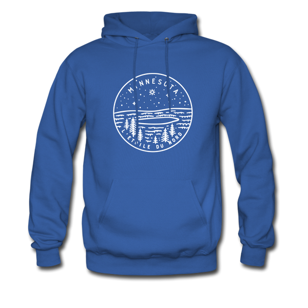 Minnesota Hoodie - State Design Unisex Minnesota Hooded Sweatshirt - royal blue