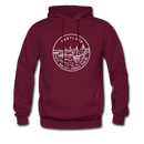 Maryland Hoodie - State Design Unisex Maryland Hooded Sweatshirt - burgundy