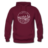 Maryland Hoodie - State Design Unisex Maryland Hooded Sweatshirt - burgundy