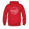 Maryland Hoodie - State Design Unisex Maryland Hooded Sweatshirt - red