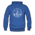 Massachusetts Hoodie - State Design Unisex Massachusetts Hooded Sweatshirt - royal blue