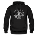 Massachusetts Hoodie - State Design Unisex Massachusetts Hooded Sweatshirt - black