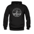 Massachusetts Hoodie - State Design Unisex Massachusetts Hooded Sweatshirt - black
