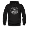 Massachusetts Hoodie - State Design Unisex Massachusetts Hooded Sweatshirt - black
