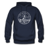 Massachusetts Hoodie - State Design Unisex Massachusetts Hooded Sweatshirt - navy