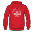 Massachusetts Hoodie - State Design Unisex Massachusetts Hooded Sweatshirt - red