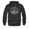 Massachusetts Hoodie - State Design Unisex Massachusetts Hooded Sweatshirt - charcoal gray