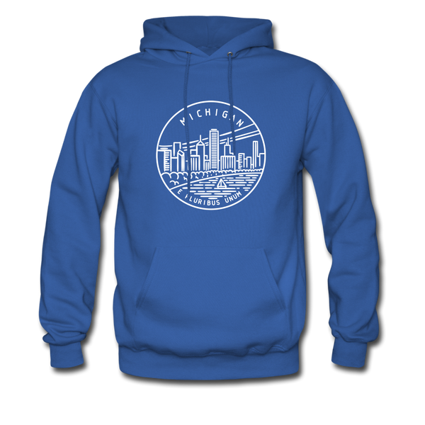Michigan Hoodie - State Design Unisex Michigan Hooded Sweatshirt - royal blue