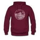 Michigan Hoodie - State Design Unisex Michigan Hooded Sweatshirt - burgundy