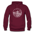 Michigan Hoodie - State Design Unisex Michigan Hooded Sweatshirt - burgundy