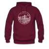 Michigan Hoodie - State Design Unisex Michigan Hooded Sweatshirt - burgundy
